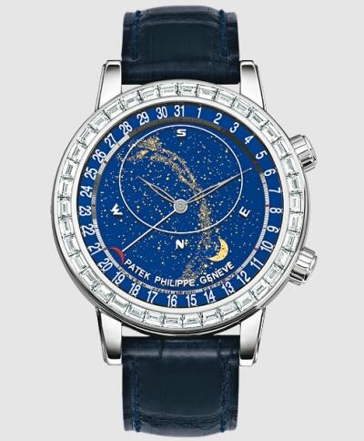 Cheapest Patek Philippe Watch Price Replica Grand Complications Celestial 6104 White Gold 6104G-001
